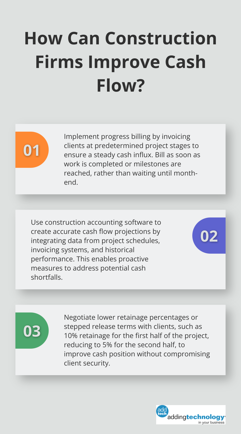 Infographic: How Can Construction Firms Improve Cash Flow? - accounting for construction