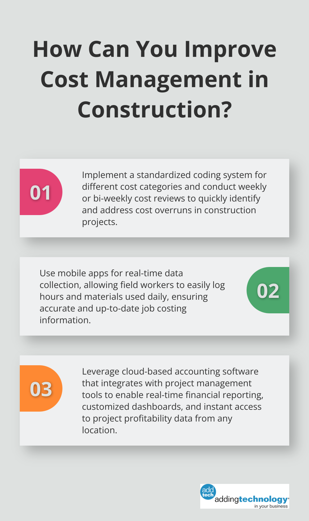 Infographic: How Can You Improve Cost Management in Construction? - accounting in construction business