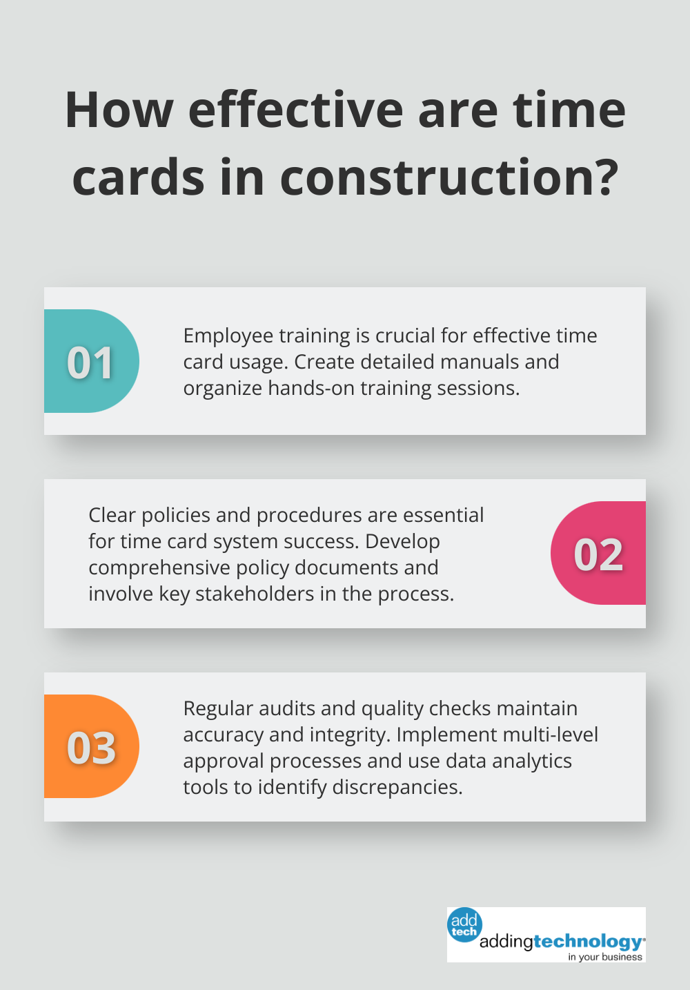 Infographic: How effective are time cards in construction? - construction time cards