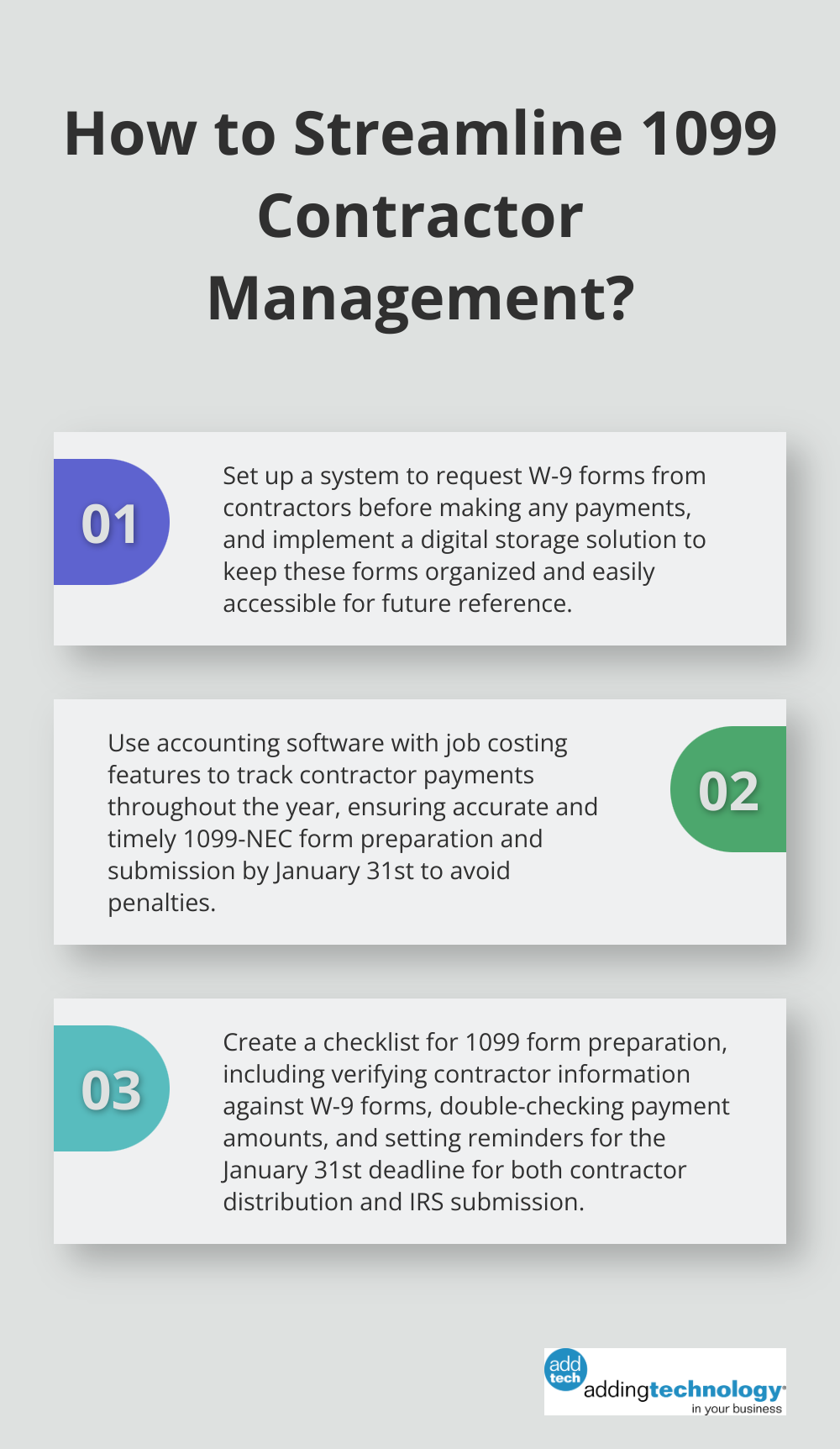 Infographic: How to Streamline 1099 Contractor Management?