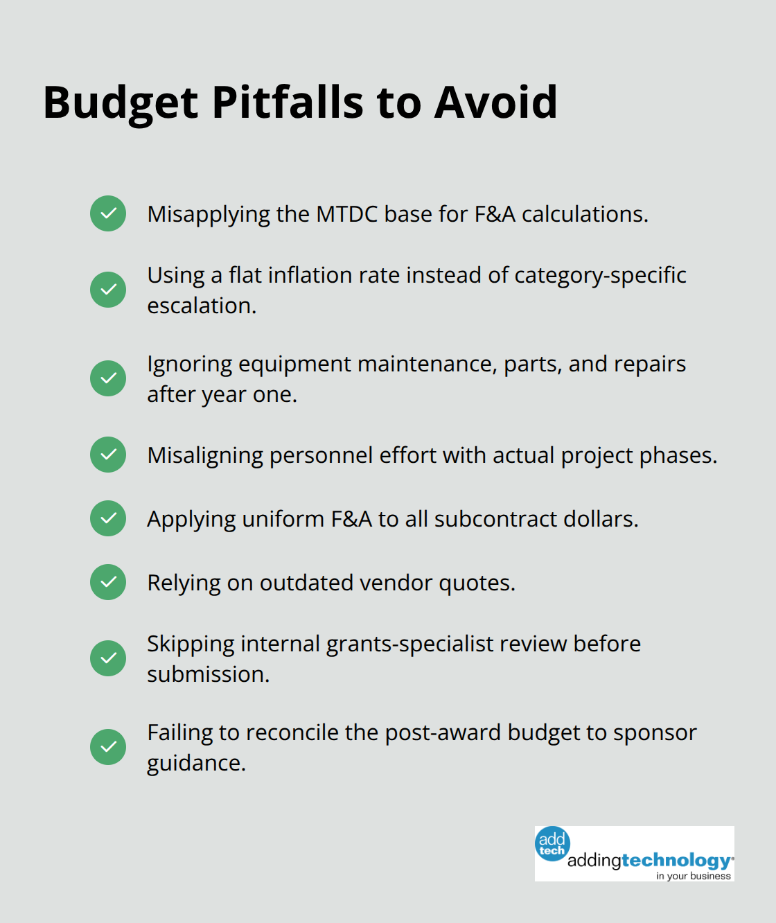 Common research budget mistakes to watch for and prevent.