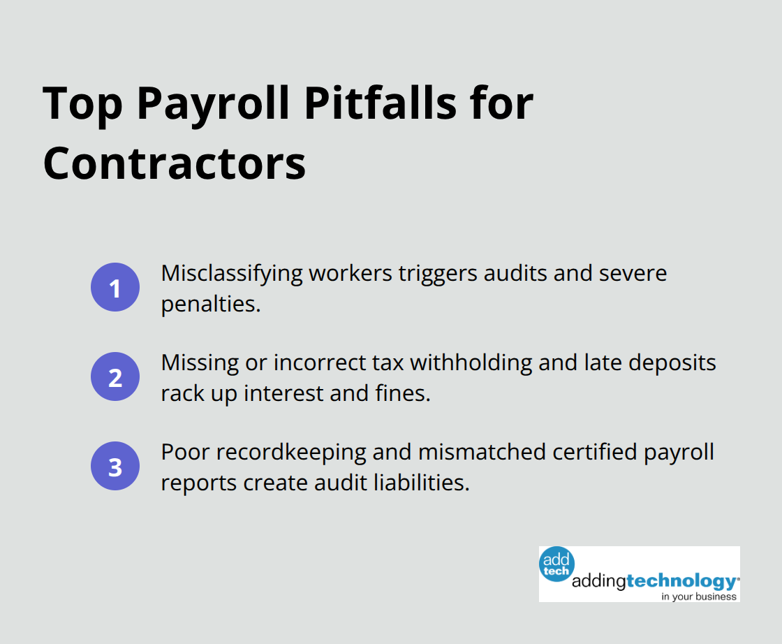 Three common payroll pitfalls contractors should avoid - contractor payroll compliance