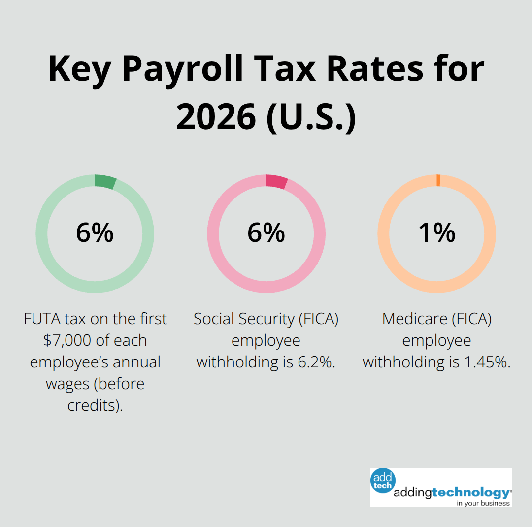 Payroll tax percentages contractors must apply in 2026